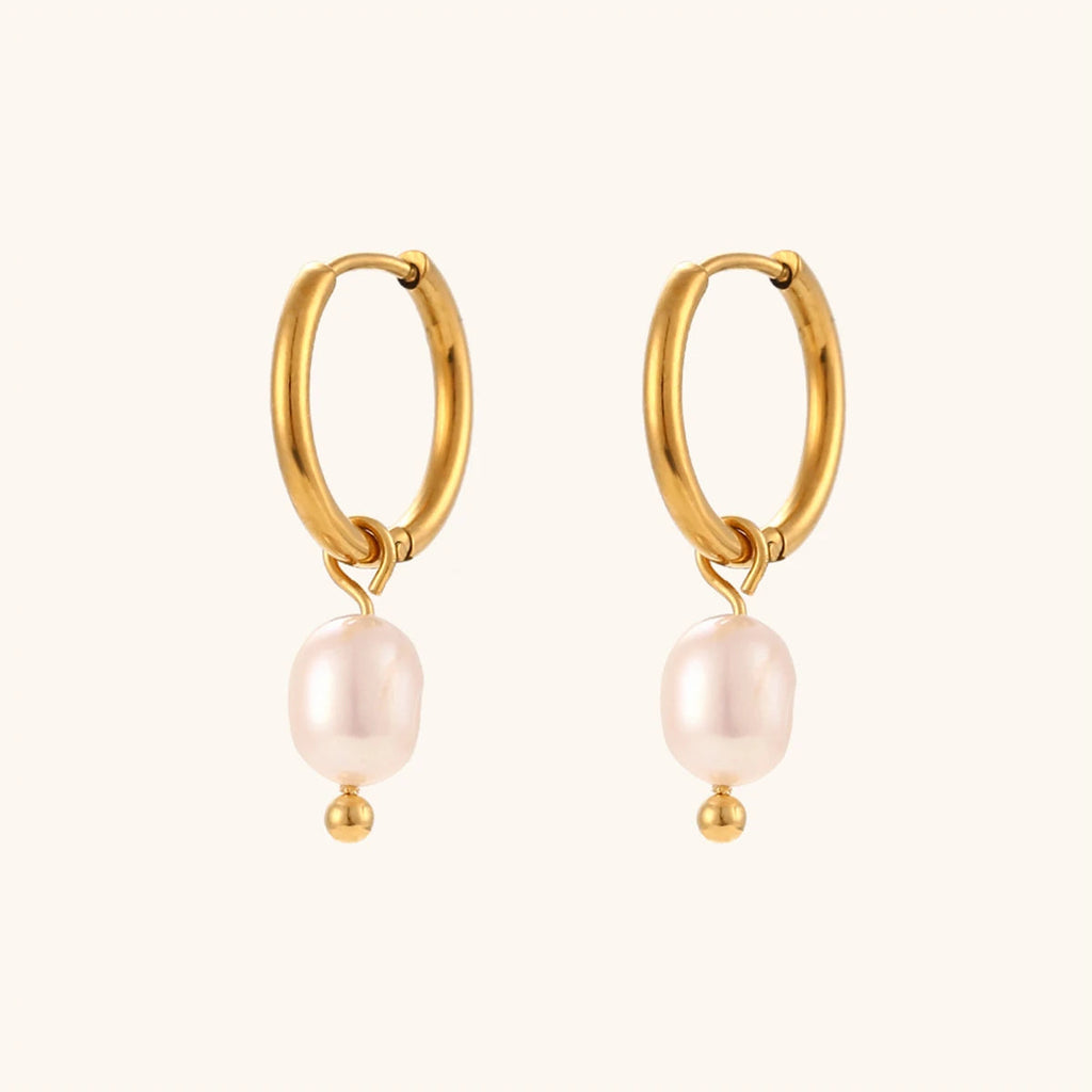 Brincos de pérola opala