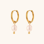 Brincos de pérola opala