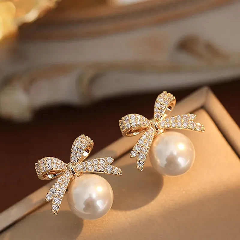 Liekoo Bowknot Stud Earrings — Cute and Trendy Jewelry