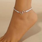 Double Heart Anklet