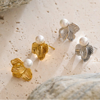 Flower & Pearl Earrings