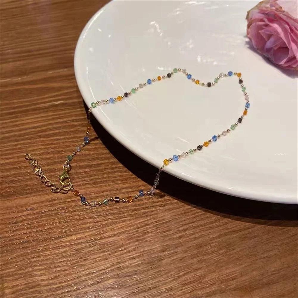 Colorful Square Choker