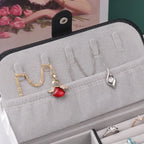 Portable Jewelry Box Leather