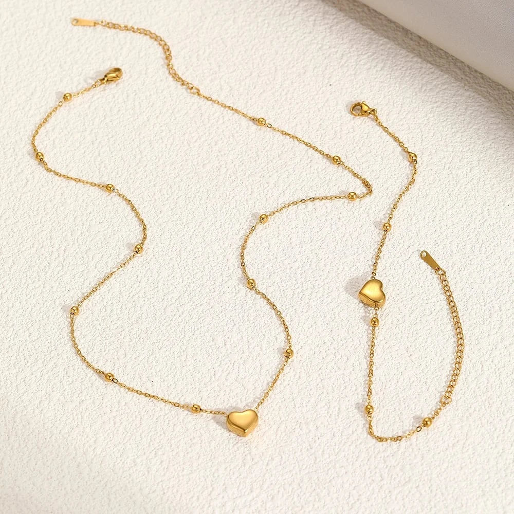 Paquete de corazón dorado