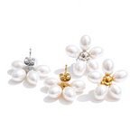 Pearls Flower Earrings