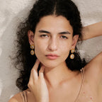 Brincos brilhantes de zircónia cúbica