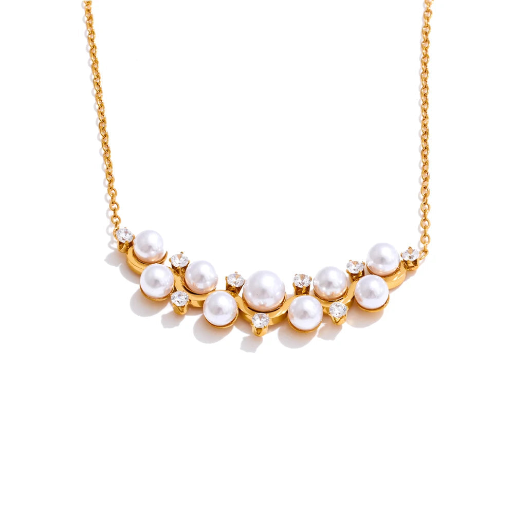 Collar de rama de perla