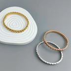 New gear-shaped stainless steel gold-plated bracelet 18K, high quality waterproof couple bracelet, wife gift