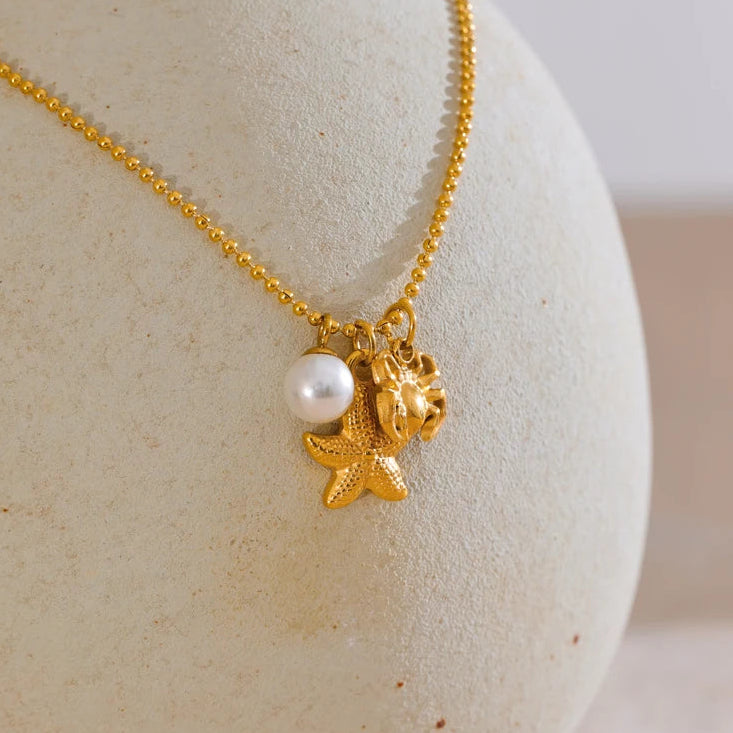 Marine Pearl Necklace