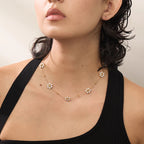 Pearls Flower Necklace