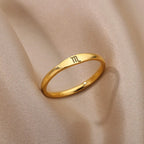 12 Constellations Zodiac Rings For Women Men Aesthetic Gold Plated Stainelss Steel Ring Wedding Jewelry Birthday Best Gift Bague