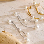 Brincos de Pérola Brilhantes