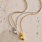 Seashell Pearl Necklace