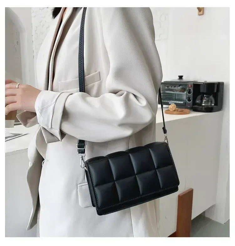 Liekoo Women's Plaid Shoulder Bag – Elegant & Spacious