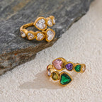 Delicate Zircon Heart Ring