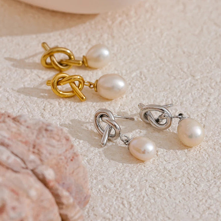 Brinco de pérola simples