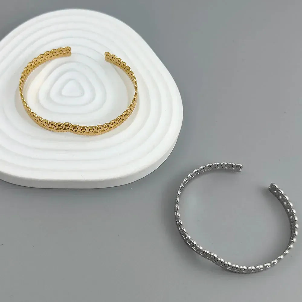 New crown shape stainless steel gold plated 18K bracelet, high quality waterproof silver jewelry, couple gift