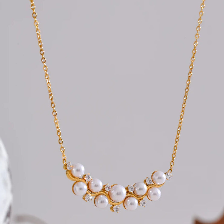 Collar de rama de perla