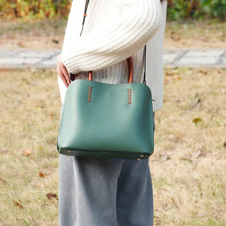 Liekoo Women's Vintage Bucket Bag – Timeless Elegance