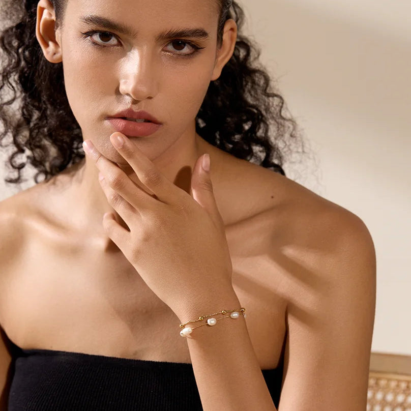 Ocean Glow Pearl Bracelet