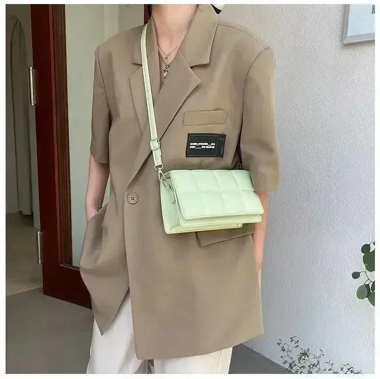 Liekoo Women's Plaid Shoulder Bag – Elegant & Spacious