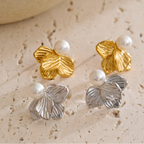 Flower & Pearl Earrings