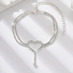 Heart Double Layer Anklet