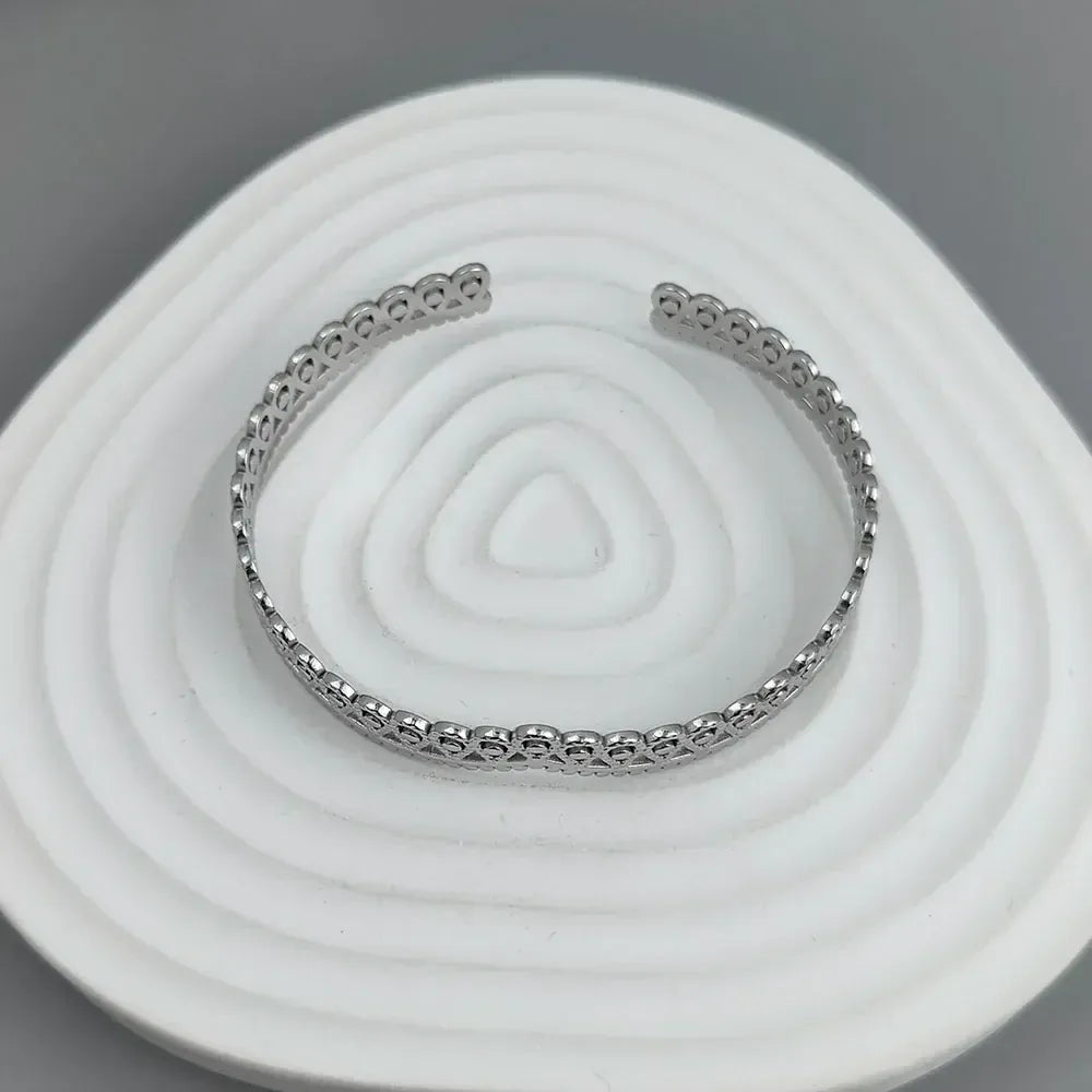 New crown shape stainless steel gold plated 18K bracelet, high quality waterproof silver jewelry, couple gift