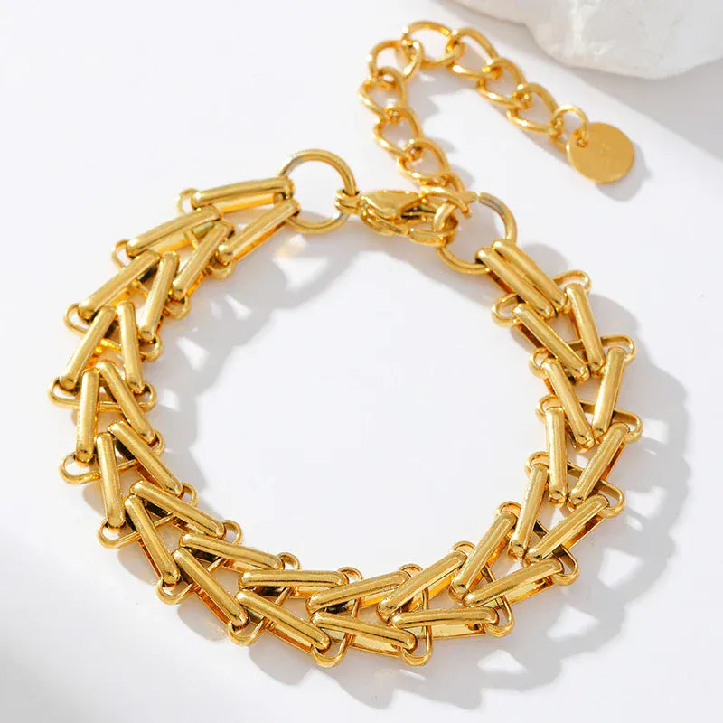 Pulseira de corrente grossa