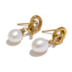 Brinco de pérola simples