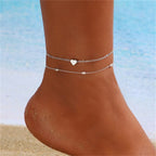 Simple Heart Anklet