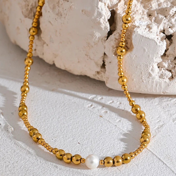 Collar de perlas naturales