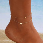 Simple Heart Anklet