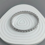 New gear-shaped stainless steel gold-plated bracelet 18K, high quality waterproof couple bracelet, wife gift