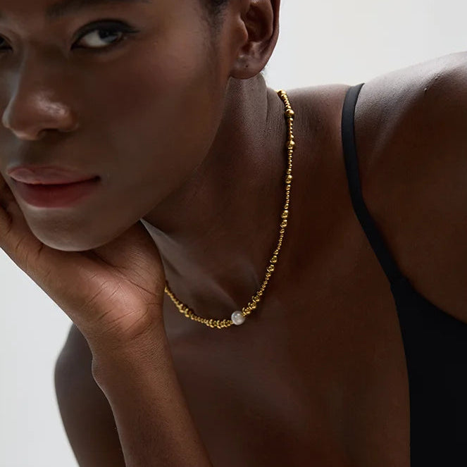 Collar de perlas naturales