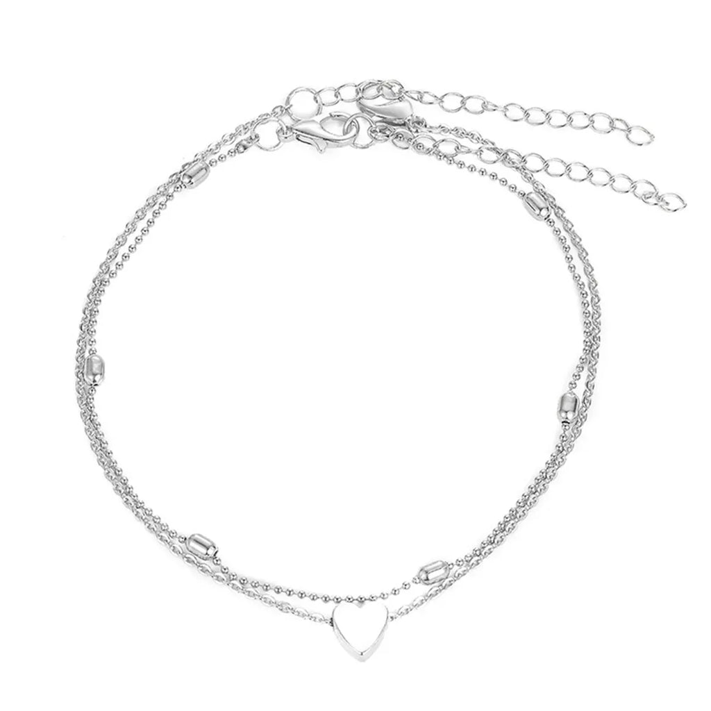 Simple Heart Anklet