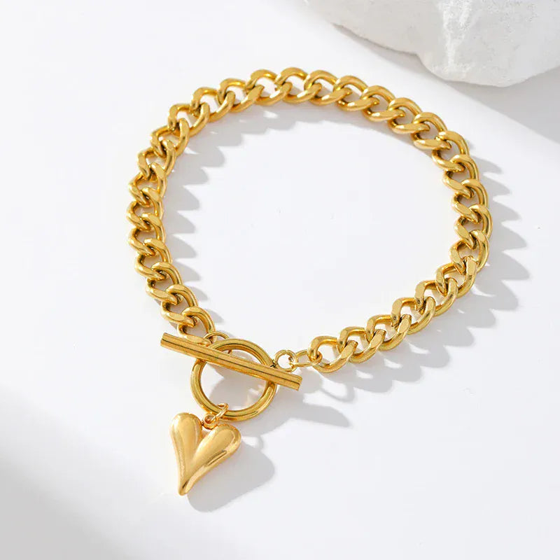 Heart Love Charm Bracelet