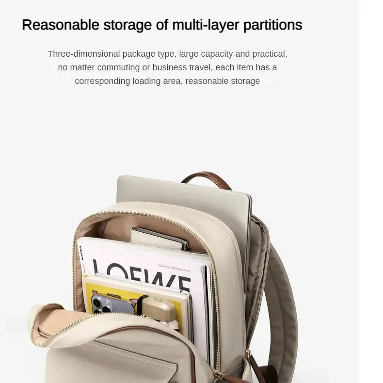 Liekoo Canvas Backpack – Compact, Stylish & Practical