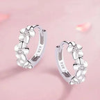 Flower Hoop Earrings