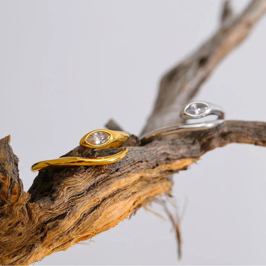 Snake Zircon Ring