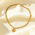 Collar de corazón de varias capas