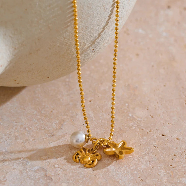 Marine Pearl Necklace