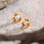 Flower Pearl Earring