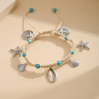 Starfish & Seashell Anklet