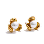 Flower Pearl Earring