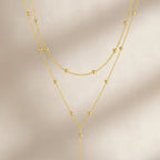 Colar Lariat Dourado