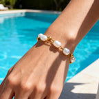 Pulseira Pérolas Brilho Oceano